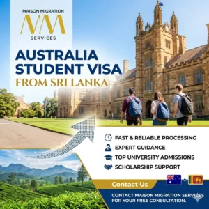 Australia student visa Sri Lanka requirements and documents checklist for 2026