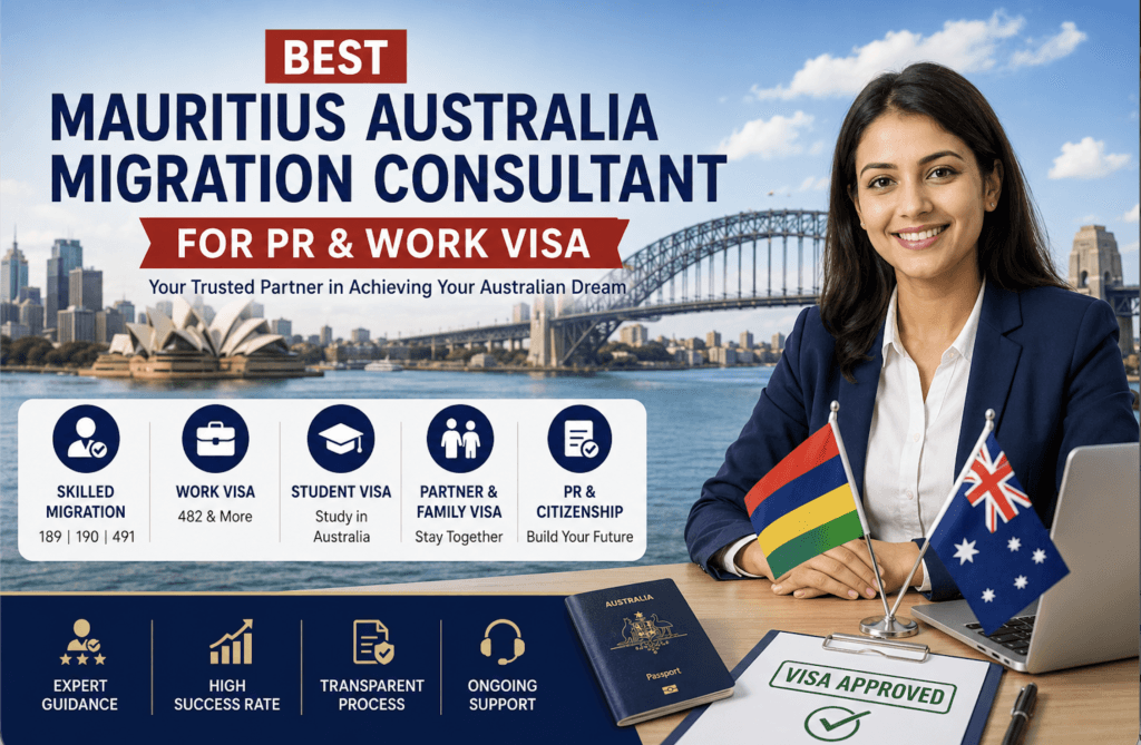 Best Mauritius Australia migration consultant for PR and work visa services